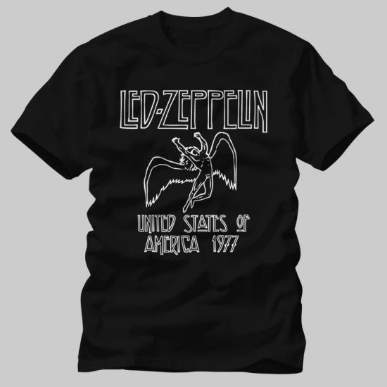 Led Zeppelin,Usa 1977,Music Tshirt