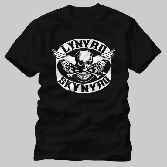 Lynyrd Skynyrd,Skull Logo,Music Tshirt