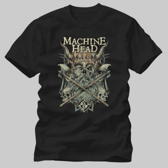 Machine Head American heavy metal tee shirts Skull