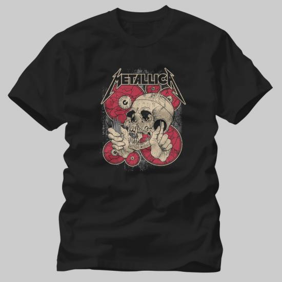 Metallica,Skull And Eyes,Music Tshirt/