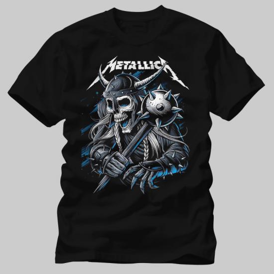 Metallica,Skull Horn,Music Tshirt