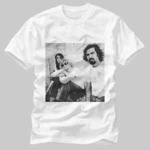 Nirvana,Black White Group Photo Tshirt/