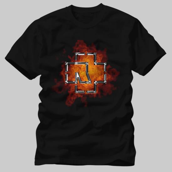 Rammstein industrial metal band Fire Logo Tshirt