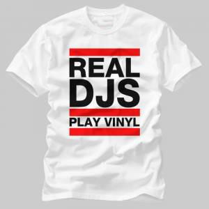 Real Djs Play Vinyl Tshirt