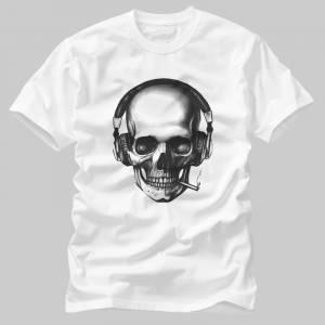 Skull Headphone Tshirt