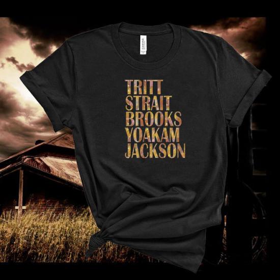 Tritt,Strait,Brooks,Yoakam,Jackson,Country Music T Shirt/