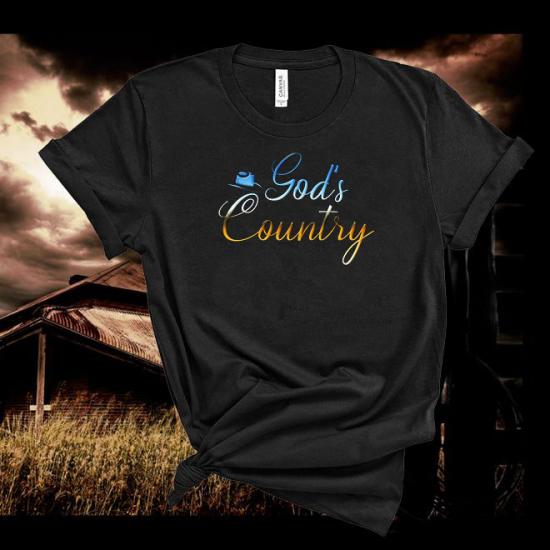 Blake Shelton Tshirt,God’s Country,Country Music Tshirt,Rodeo Shirt/