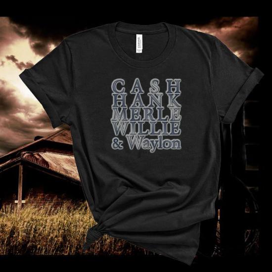Cash Willie Nelson Southern Hank Merle WaylonTshirt,Country Music Tshirt