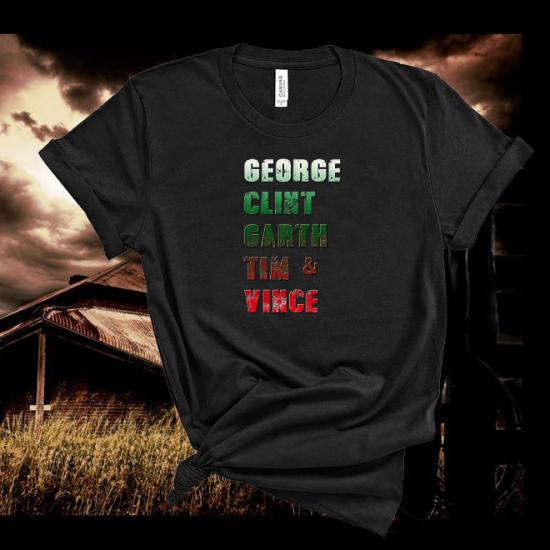 George Clint Garth Tim Vince Tshirt,Country Music Tshirt