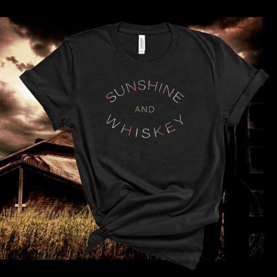 Sunshine and Whiskey,Summer Festival,Country Music T Shirt