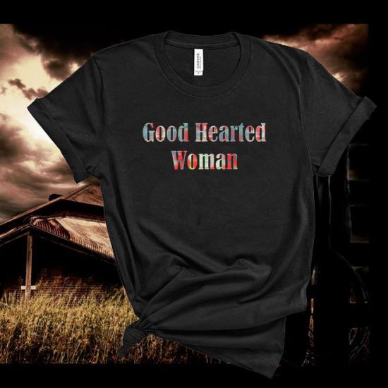 Waylon Jennings Good Hearted Woman Lyric,Country Music Tshirt