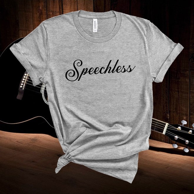 Dan and Shay Tshirt,Speechless,Lyric T-Shirt,Concert T-Shirt