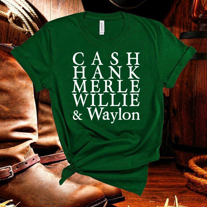 Cash Willie Nelson Southern Hank Merle WaylonTshirt,Country Music Tshirt/