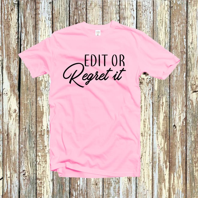 Edit Or Regret It tee,English Teacher Gift,Reading Teacher T-Shirt,Gift/