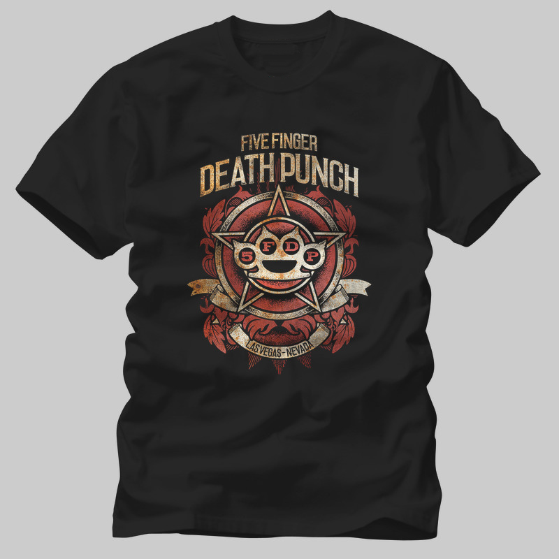 Five Finger Death Punch,Badge Of Honor Tshirt