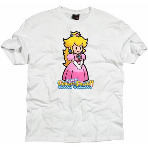 Super Mario Princess Peach Cartoon T shirt