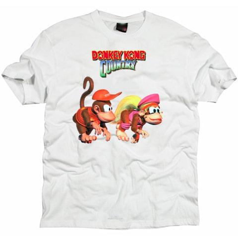 Super Mario Diddy and Dixie Cartoon T shirt