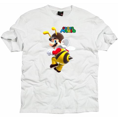 Super Mario Bee Cartoon T shirt