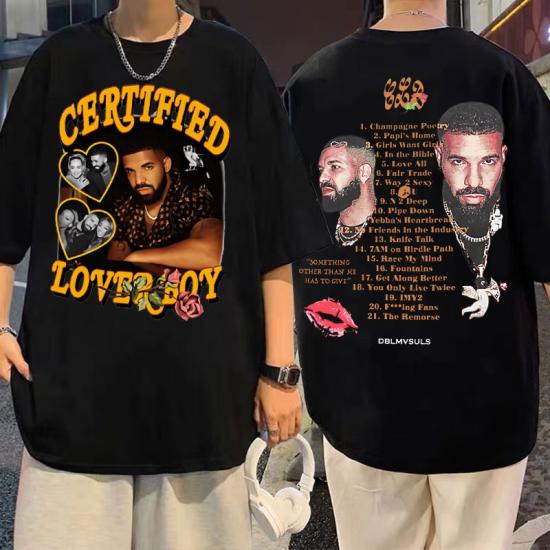 Drake,Hip Hop Rap,Certified Lover Boy Album Tshirt/