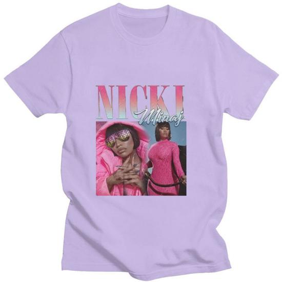 Nicki Minaj Tshirt,Hip Hop,Rap,Light purple Tshirt