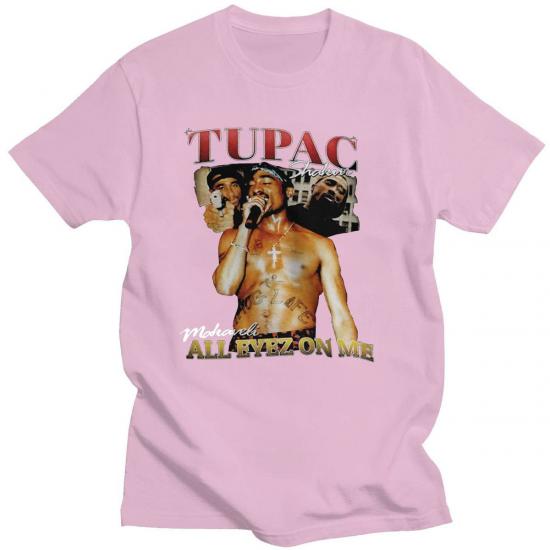 Tupac, 2-Pac,All Eyes On Me,Hip Hop Rap,Pink Tshirt