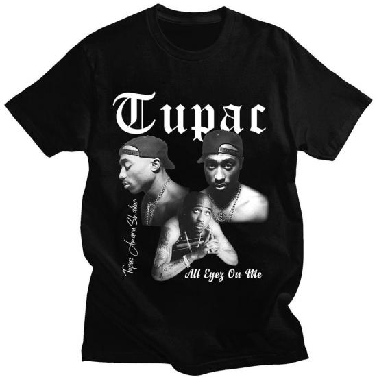 Tupac,2-Pac,All Eyes On Me,Hip Hop,Black Tshirt