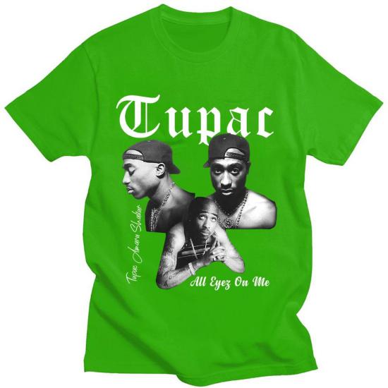 Tupac,2-Pac,All Eyes On Me,Hip Hop,Green Tshirt