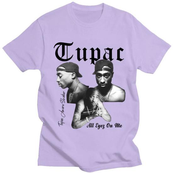 Tupac,2-Pac,All Eyes On Me,Hip Hop,light purple Tshirt