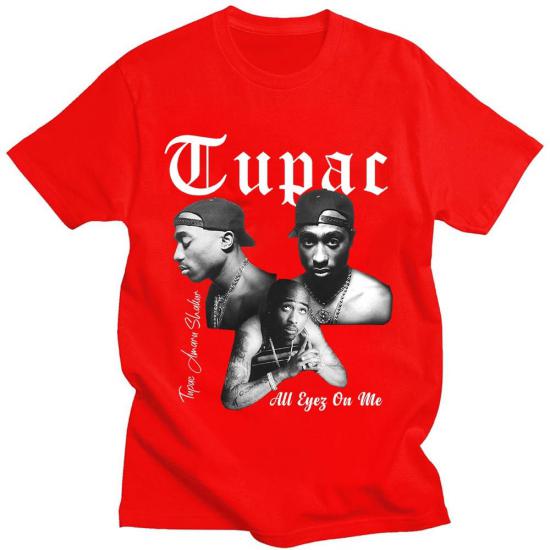 Tupac,2-Pac,All Eyes On Me,Hip Hop,Red Tshirt