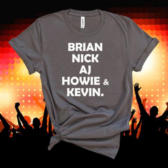 Backstreet Boys,Brian Nick AJ Howie Kevin ,Boy Band Tee  Concert Tshirt/