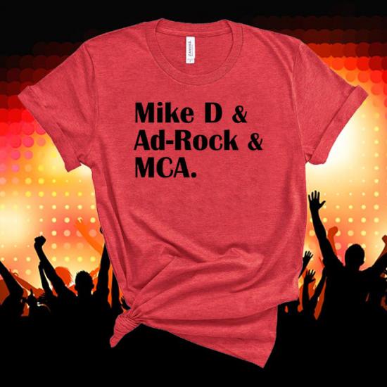 Beastie Boys,Mike D Ad-rock MCA,Hip Hop Band Tee, Music Tshirt/