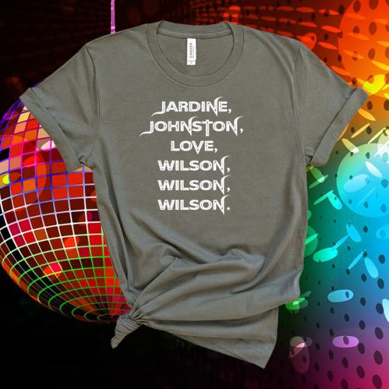 The Beach Boys Tshirt,Jardine, Johnston,Love, Wilson,Wilson