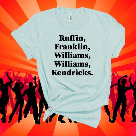 The Temptations Tshirt,Ruffin,Franklin,Williams,Williams,Kendricks/