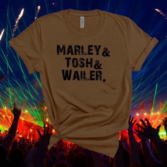 The Wailers,Marley,Tosh,Wailer,Music Line Up  Tshirt/