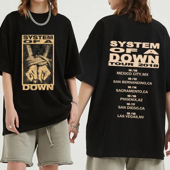 System of A Down Tour 2018 T shirt