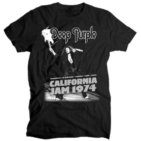 Deep Purple, California Jam 1974, Rock  Band T shirt