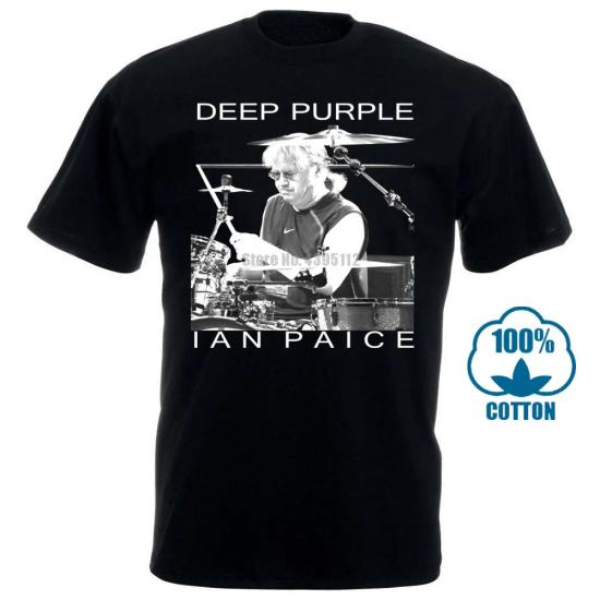 Deep Purple, Drummer Ian Paice, Rock  Band T shirt