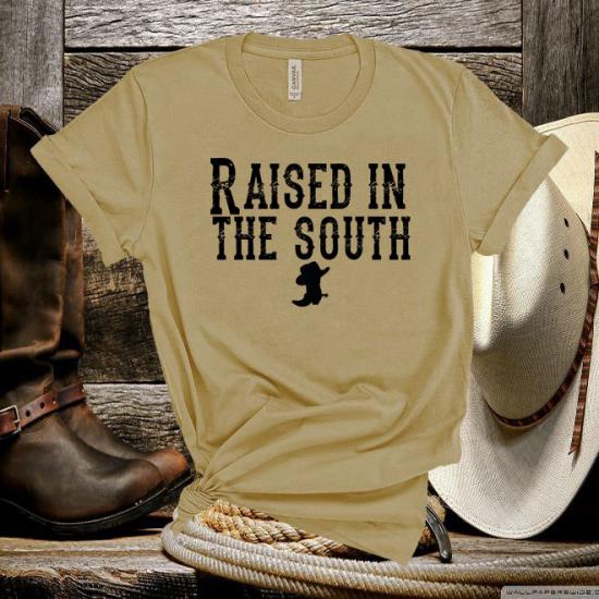 Raised in the south,Country Music Tshirt,Concert Tee