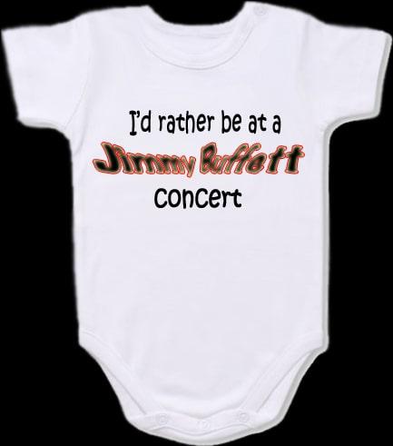 Jimmy Buffett concert Baby Bodysuit Slogan onesie