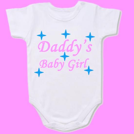 Dady’s Baby Girl Baby Bodysuit Slogan onesie /