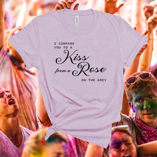 Seal,Kiss from a Rose Song Lyrics T shirt