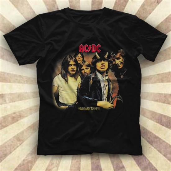 AC-DC, Highway To Hell,Black Unisex Tshirt 014