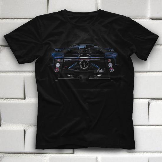 Pagani,Cars,Racing,Black,Unisex,Tshirt 02