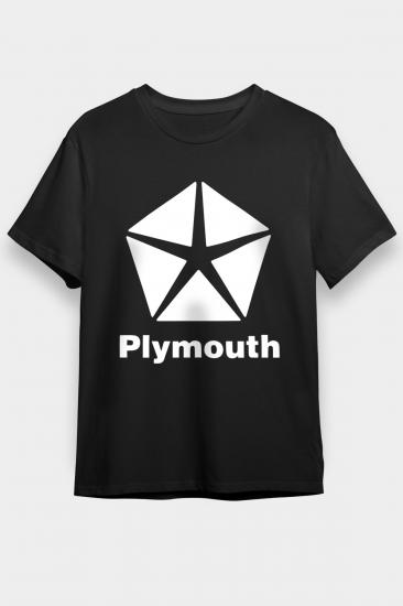 Plymouth Cars,Racing,Black,Unisex,Tshirt 01