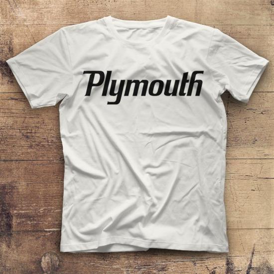Plymouth,Cars,Racing,White,Unisex,Tshirt 02