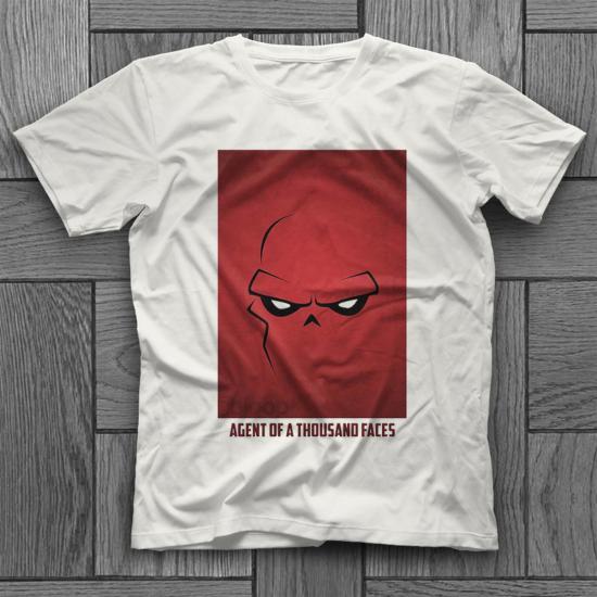 Red Skull T shirt,Cartoon,Comics,Anime Tshirt 09/