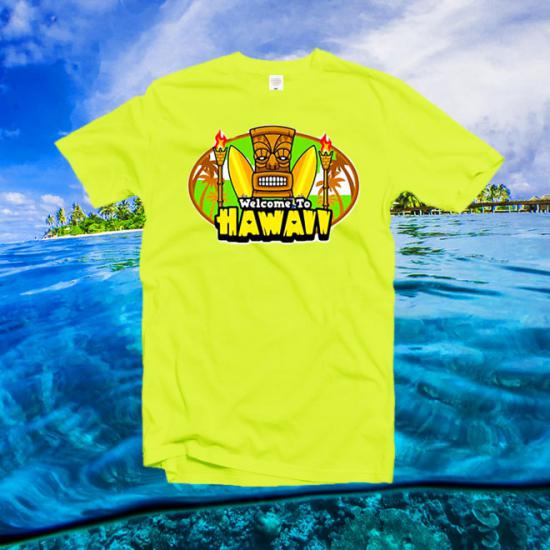 Welcome to Hawaii  tshirt ,Tiki Totem tshirt