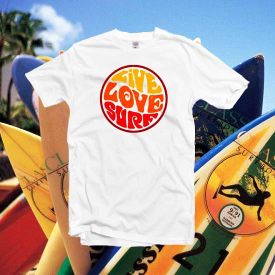 Live,Love,surf,Beach ,summer,ocean Unisex Classic tshirt