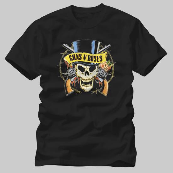 Guns N Roses,Hat Skull,Music Tshirt