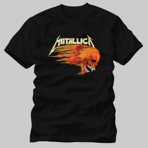 Metallica, Flaming Skull Tshirt/